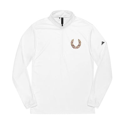 adidas® | Godngod Quarter-Zip Pullover with Embroidery | Laurel Wreath